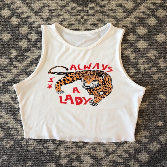 Shein Tops Shein Always A Lady Tank Iamkookla Lookalike Poshmark